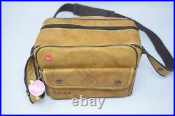 Rare Vintage Leica Leather Camera Bag / Carrying Case w Strap Made in Germany