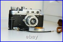 Rare Zorki-1(C) (S) VINTAGE USSR Copy Leica Film Camera withs lens industar-22 EXC