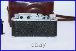 Rare Zorki-1 VINTAGE USSR Copy Leica Film Camera withs lens industar-22 EXCELLENT