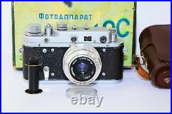Rare Zorki-2C (S) VINTAGE USSR Copy Leica Film Camera withs lens industar-50 EXC