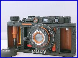 TOP MINT? E. LEITZ WETZLAR Elmar Russia Leica Copy vintage Camera Japan 682