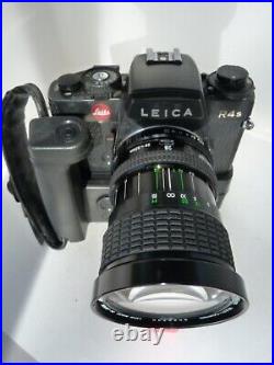 VINTAGE Leica R4s with Motor Drive R, SIGMA macro 28-85/3.5-4.5 lens. READ