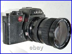VINTAGE Leica R4s with Motor Drive R, SIGMA macro 28-85/3.5-4.5 lens. READ