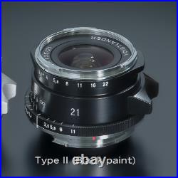 VOIGTLANDER Color-Skopar Vintage Line 21mm f3.5 TypeII Lens Black Leica M Mount