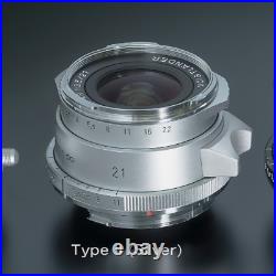 VOIGTLANDER Color-Skopar Vintage Line 21mm f3.5 TypeII Lens Silver Leica M Mount