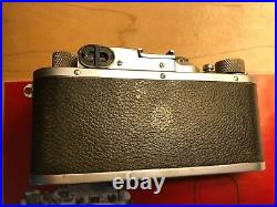 Vintage 1935 35 mm leica camera condition 60/80 comes with original leather case