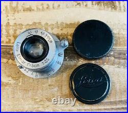 Vintage 1938 Leica Ernst Leitz Wetzlar Elmar f=5cm 13,5 No. 464454