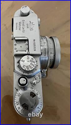 Vintage 1954 Leica DBP Ernst Leitz Wetzlar Camera Nr. 635326