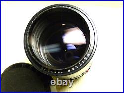 Vintage 60's-70s LEITZ Wetzlar LEICA 135mm f/2.8 Elmarit-R SLR Lens withCaps, Pouch