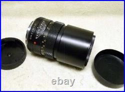 Vintage 60's-70s LEITZ Wetzlar LEICA 135mm f/2.8 Elmarit-R SLR Lens withCaps, Pouch