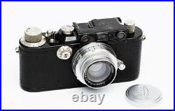 Vintage Black Leica III (F) with Summar f2.0/ 5 cm in exelent condition