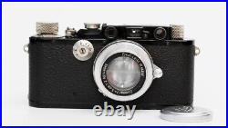 Vintage Black Leica III (F) with Summar f2.0/ 5 cm in exelent condition