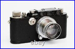 Vintage Black Leica III (F) with Summar f2.0/ 5 cm in exelent condition