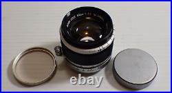 Vintage Canon Camera Co 50mm F1.8 Lens M39 Mount for Leica