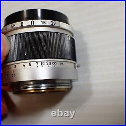 Vintage Canon Camera Co 50mm F1.8 Lens M39 Mount for Leica