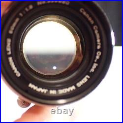 Vintage Canon Camera Co 50mm F1.8 Lens M39 Mount for Leica