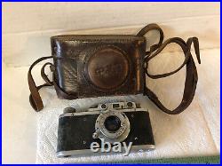 Vintage FED NKVD Rangefinder 35mm Camera with 3.5 50mm Lens Russian Leica