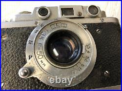 Vintage FED NKVD Rangefinder 35mm Camera with 3.5 50mm Lens Russian Leica