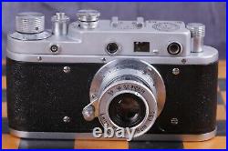 Vintage Film Leica camera Kriegsmarine Lens Elmar f3.5/50mm Silver Zorki Copy