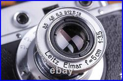 Vintage Film Leica camera Kriegsmarine Lens Elmar f3.5/50mm Silver Zorki Copy