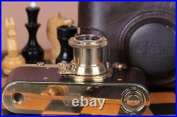 Vintage Film Leica camera rangefinder Lens Elmar f3.5/50mm GOLD (Fed Copy)
