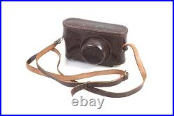 Vintage Genuine E Leitz Wetzlar Leica III A B C Leather Camera Case 4 Elmar 50mm