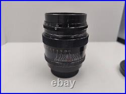 Vintage Jupiter 9 f2 85mm Lens BLACK m39 Leica Thread Mount Sonnar Copy