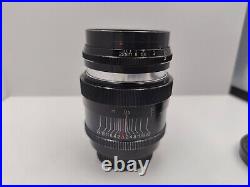 Vintage Jupiter 9 f2 85mm Lens BLACK m39 Leica Thread Mount Sonnar Copy