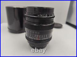 Vintage Jupiter 9 f2 85mm Lens BLACK m39 Leica Thread Mount Sonnar Copy(1)