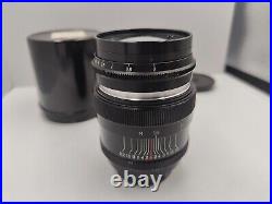 Vintage Jupiter 9 f2 85mm Lens BLACK m39 Leica Thread Mount Sonnar Copy(1)