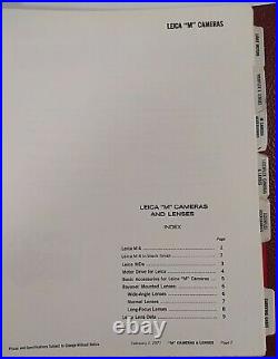 Vintage LEICA Dealer Camera Catalog Manual with Corporate Memos Letters 1971 Rare