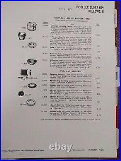 Vintage LEICA Dealer Camera Catalog Manual with Corporate Memos Letters 1971 Rare