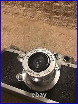 Vintage Leica Camera DRP Ernest Lietz Wetzlar Germany Iiic 432594 Film Untested