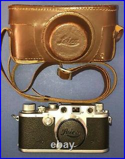 Vintage Leica D. R. P. Ernst Leitz Wetzlar 35MM SLR Camera With Original Case
