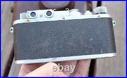 Vintage Leica D. R. P. Ernst Leitz Wetzlar Summar Camera f=5cm 12 Leather Case