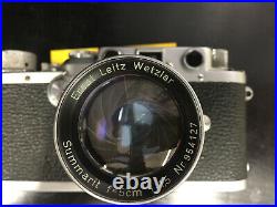 Vintage Leica DRP Ernst Leitz GmbH Wetzlar Camera Summarit 50mm Excellent