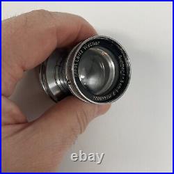 Vintage Leica DRP Ernst Leitz Wetzlar #205481 WithSonnar, Lens Summar F=5cm 12