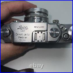 Vintage Leica DRP Ernst Leitz Wetzlar 35mm film camera Untested As Is For Parts