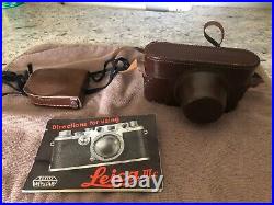 Vintage Leica DRP Ernst Leitz Wetzlar Camera 35mm, 4 lens, light meter & more