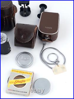 Vintage Leica DRP Ernst Leitz Wetzlar Film Camera 35mm Rangefinder with 3 Lenses