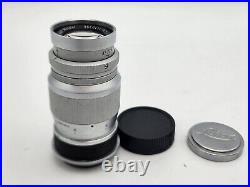 Vintage Leica Ernst Leitz Elmar 9cm 90mm F4 Prime Lens L39 LTM with Caps