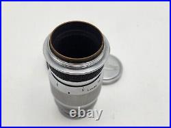 Vintage Leica Ernst Leitz Elmar 9cm 90mm F4 Prime Lens L39 LTM with Caps