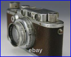 Vintage Leica Germany DRP Ernst Leitz Wetzlar 35mm Camera Body No 182442 with Lens