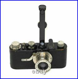 Vintage Leica IA Camera W. 50/3,5 Elmar lens & withcase, rangefinder, cassette, box