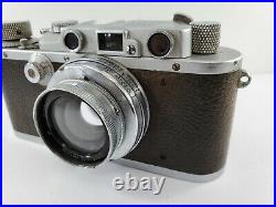 Vintage Leica III 1930s Ernst Leitz Wetzlar Camera with Summar F=5cm 12 Lens