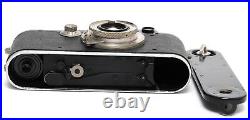 Vintage Leica III film camera black body w. Elmar 3.5/5cm lens Screw Mount