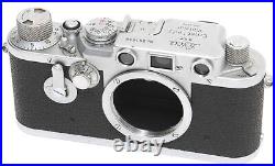 Vintage Leica IIIF camera body chrome Screw Mount M39 NEEDS SERVICE