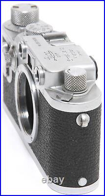 Vintage Leica IIIF camera body chrome Screw Mount M39 NEEDS SERVICE