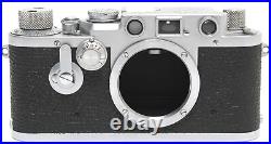 Vintage Leica IIIF camera body chrome Screw Mount M39 NEEDS SERVICE