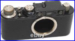Vintage Leica IId black camera body Screw Mount M39 full working